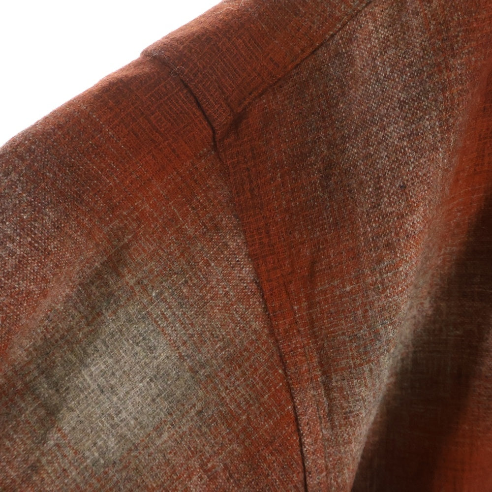 PENDLETON(ペンドルトン) 90S OMBRE CHECK L/S WOOL BOARD TRAIL SHIRT オンブレチェック エルボーパッチ 長袖 ウール ボード シャツ オレンジ/ベージュ