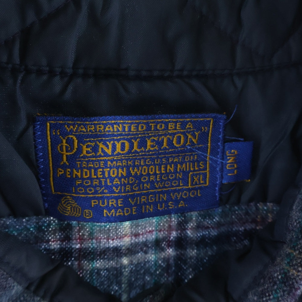PENDLETON(ペンドルトン) 70S CHECK L/S WOOL BOARD SHIRT USA製 チェック 長袖 ウール ボード シャツ ネイビー/グレー/ピンク