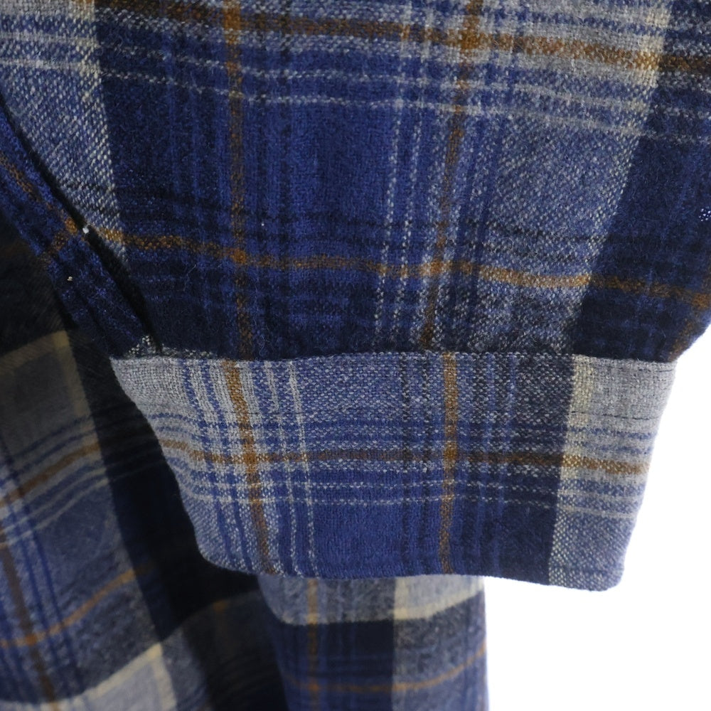 PENDLETON(ペンドルトン) 70S CHECK L/S WOOL BOARD SHIRT USA製 チェック 長袖 ウール ボード シャツ ネイビー/ベージュ/オレンジ