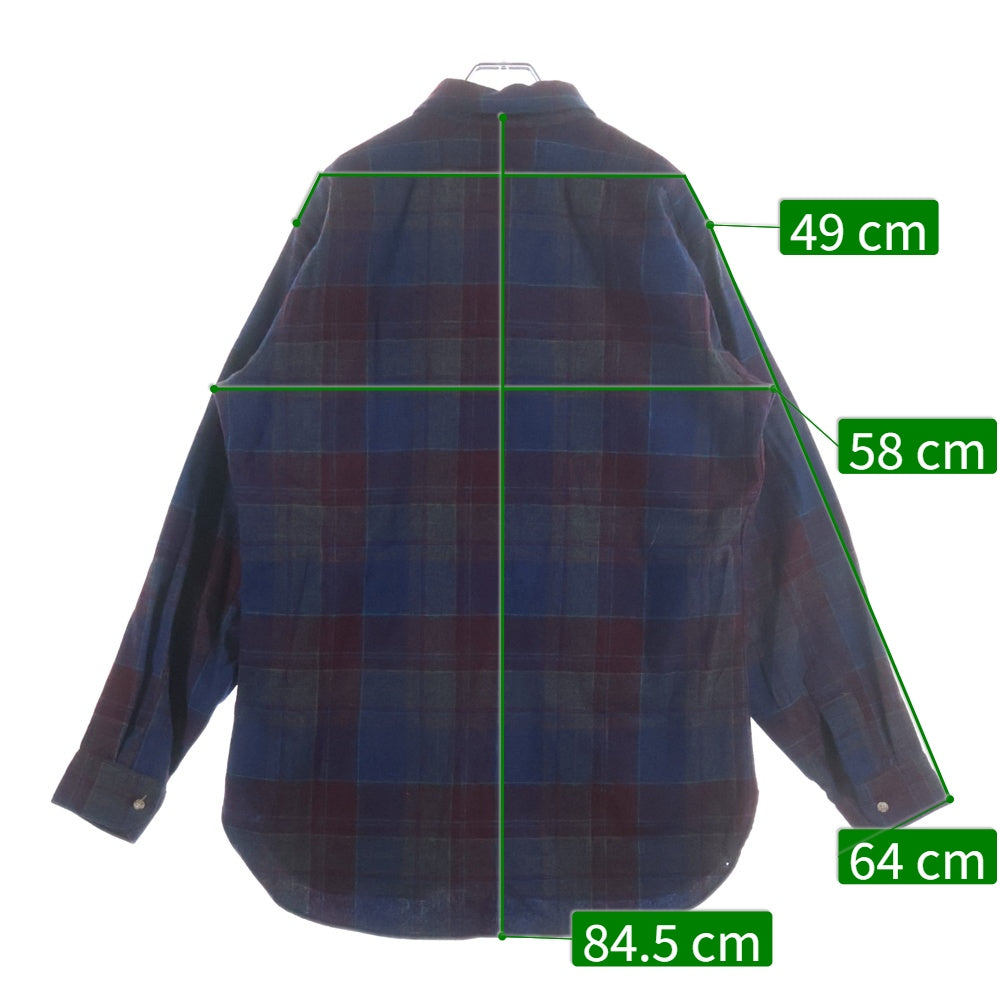 PENDLETON(ペンドルトン) 70S CHECK L/S WOOL BOARD SHIRT USA製 チェック 長袖 ウール ボード シャツ ネイビー/レッド/マルチカラー