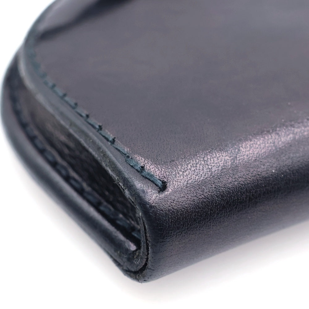 goro's(ゴローズ) SADDLE LEATHER 丸形 コンチョ付 小銭入れ 財布 レザー ブラック