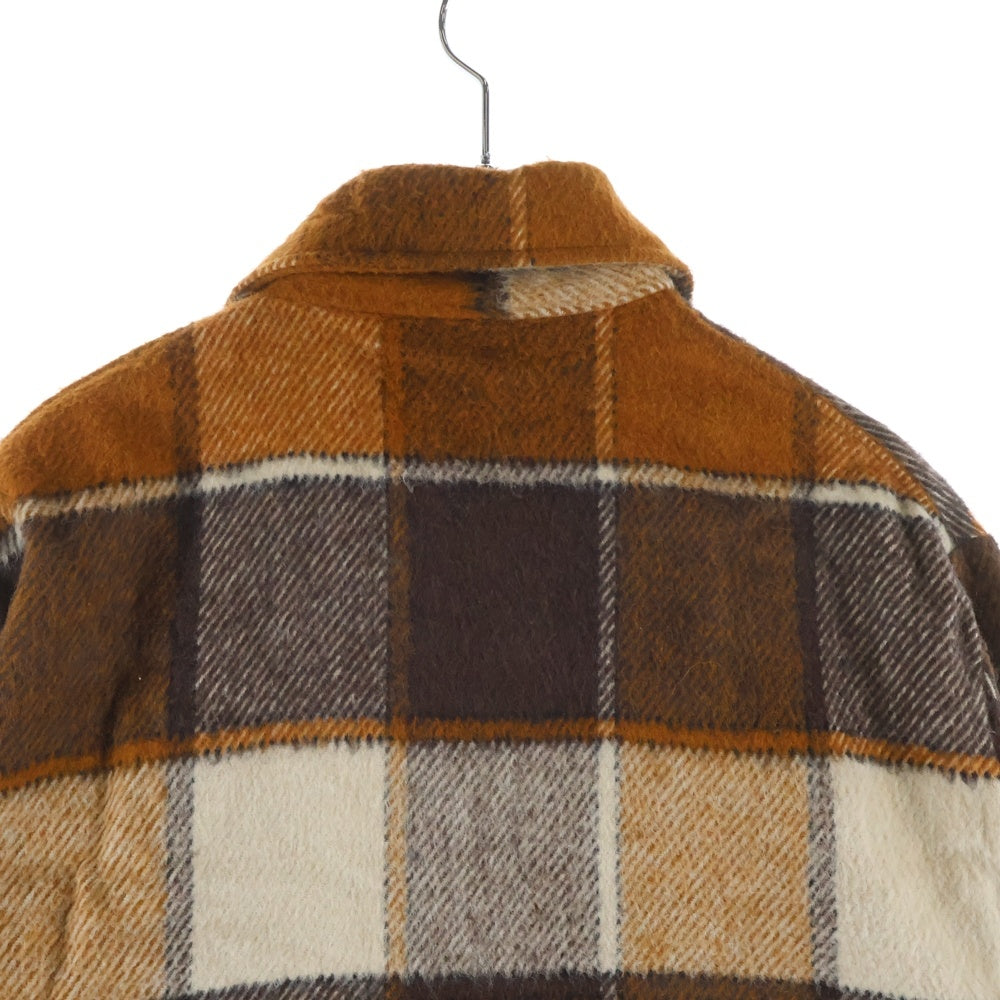 VINTAGE(ヴィンテージ) 70S JC PENNY WOOL CHECK L/S SHIRT ウール チェック 長袖 シャツ ブラウン/ベージュ