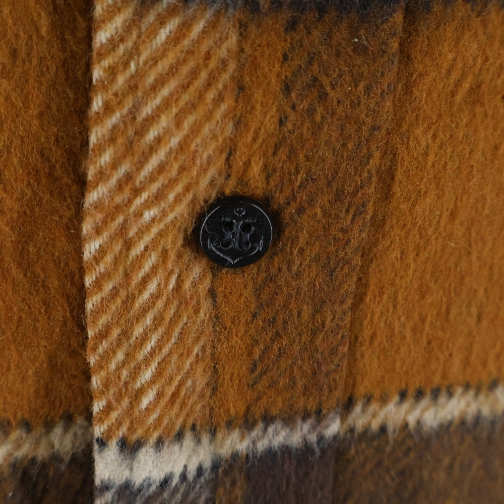 VINTAGE(ヴィンテージ) 70S JC PENNY WOOL CHECK L/S SHIRT ウール チェック 長袖 シャツ ブラウン/ベージュ