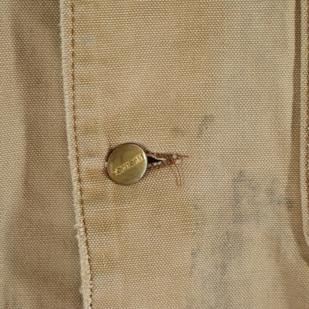 CARHARTT(カーハート) 60S VINTAGE MICHIGAN CHORE COAT ミシガンチョアコート コットンタグ 裏地ブランケット ジャケット ブラウン
