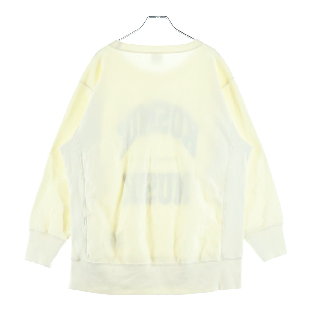 CHAMPION(チャンピオン) ×UNDERCOVER KOSMIK MUSIK SWEAT ×アンダーカバー プリントクルーネック長袖スウェットトレーナー アイボリー C8-B009