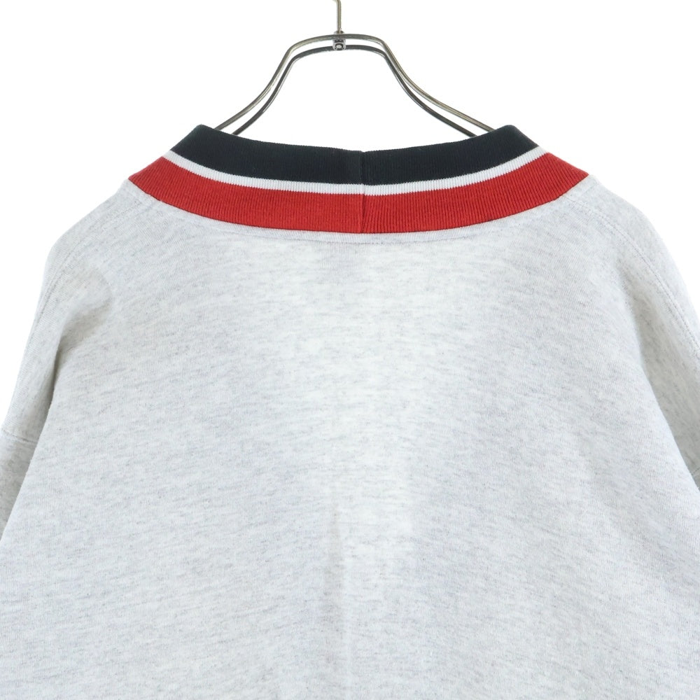 RUSSELL ATHLETIC(ラッセルアスレチック) 90s VINTAGE USA製 トリコロール スウェットカーディガン グレー/レッド/ブラック
