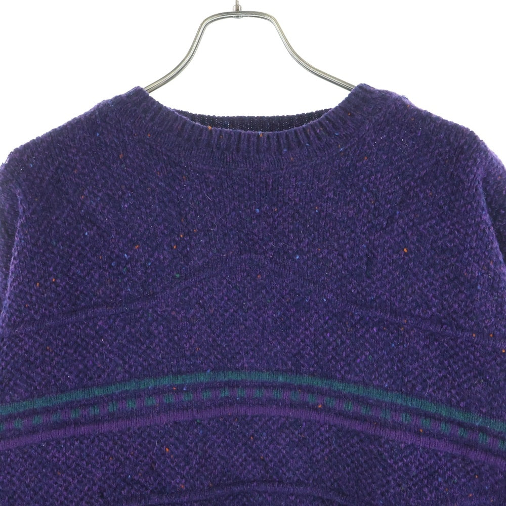 PENDLETON(ペンドルトン) 70-80s VINTAGE LOBO BY PENDLETON USA製 クルーネック長袖ニットセーター パープル