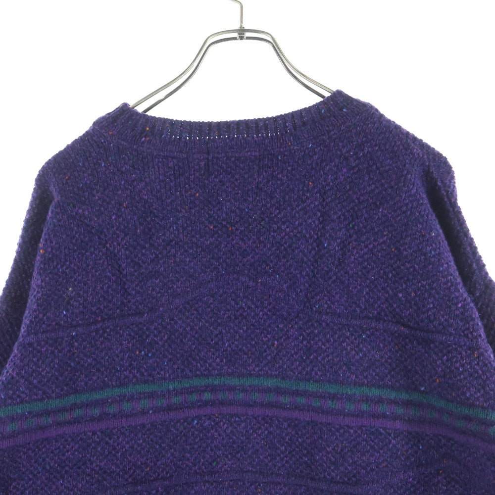 PENDLETON(ペンドルトン) 70-80s VINTAGE LOBO BY PENDLETON USA製 クルーネック長袖ニットセーター パープル