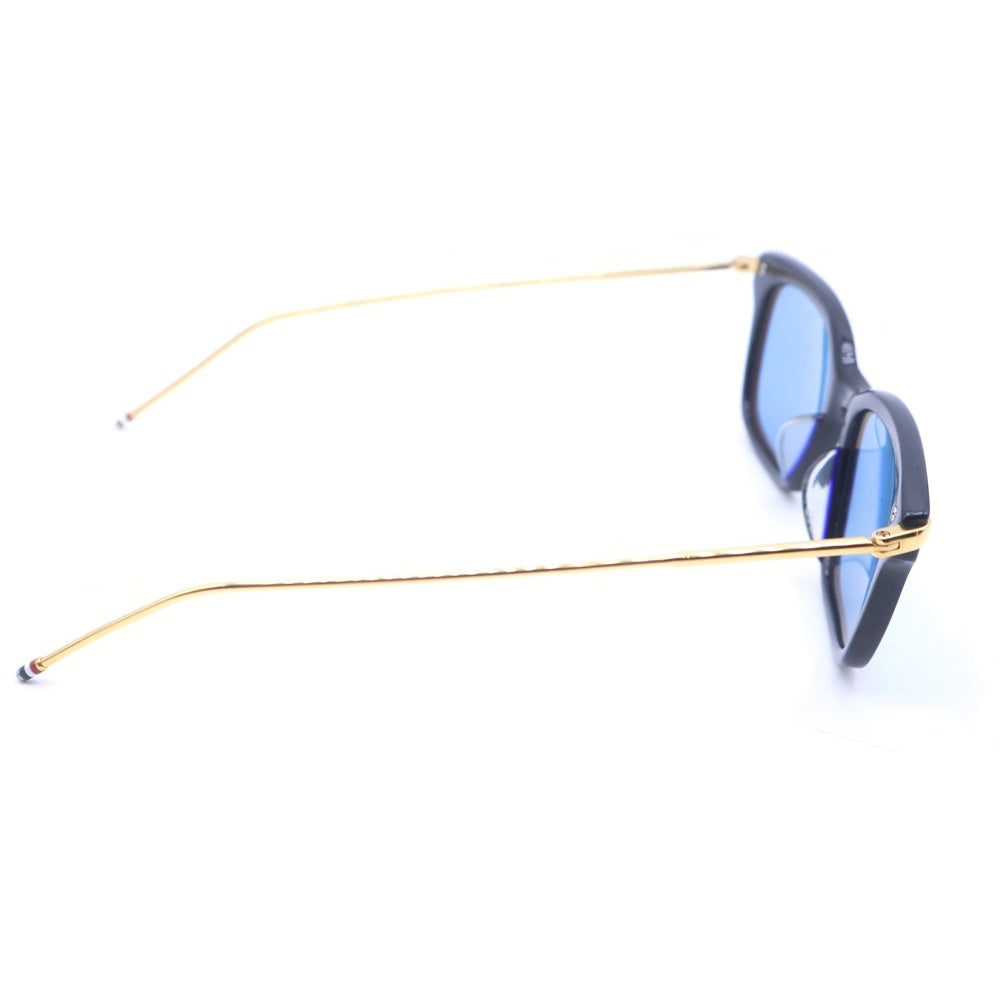 THOM BROWNE(トムブラウン) ウェリントンサングラス ゴールドフレーム ブルーレンズ アイウェアサングラス TB701