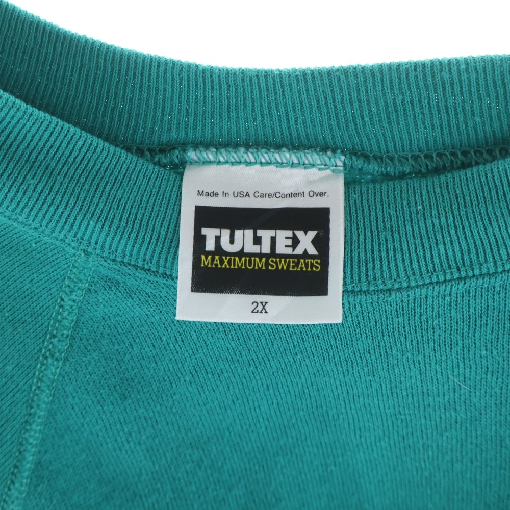 VINTAGE(ヴィンテージ) 90s TULTEX クルーネック長袖スウェットトレーナー ライトグリーン