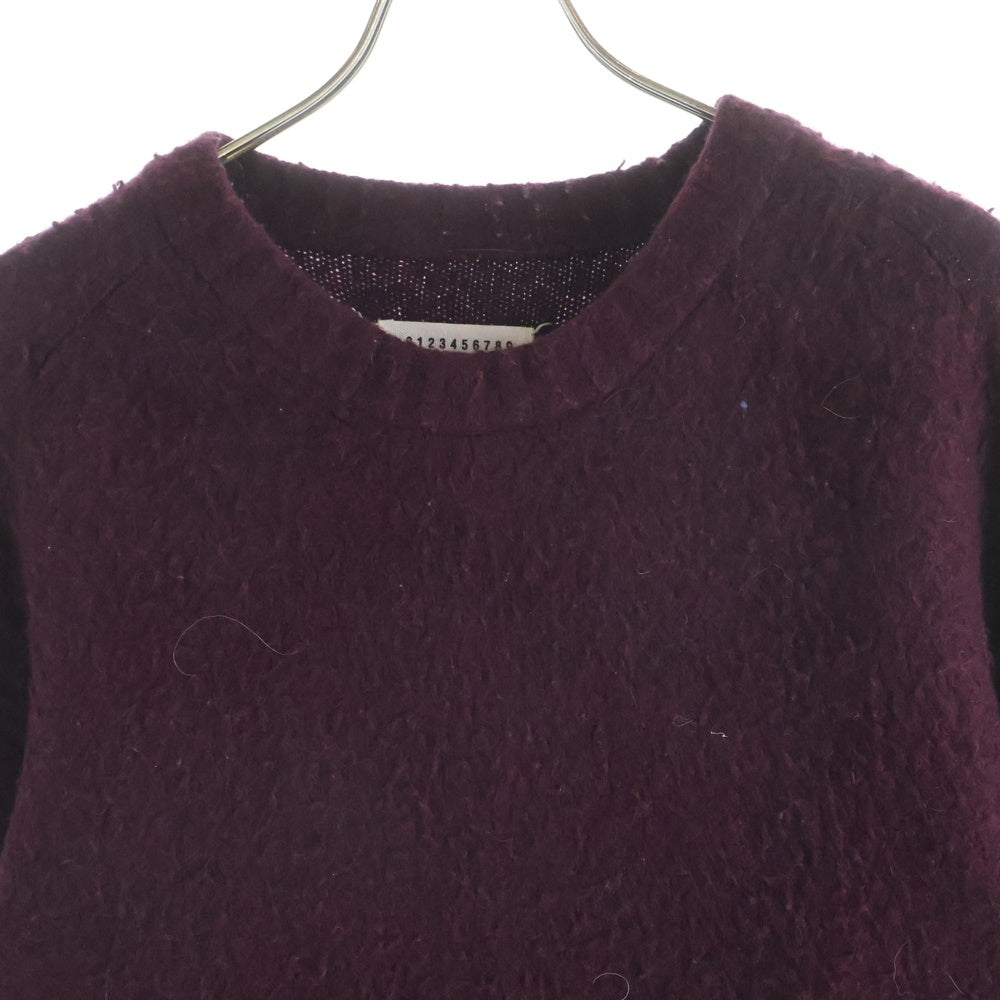 Maison Martin Margiela(メゾンマルタンマルジェラ) 19AW DESTOROY KNIT ピリング加工 ニット ボルドー S50GP0160 S16780