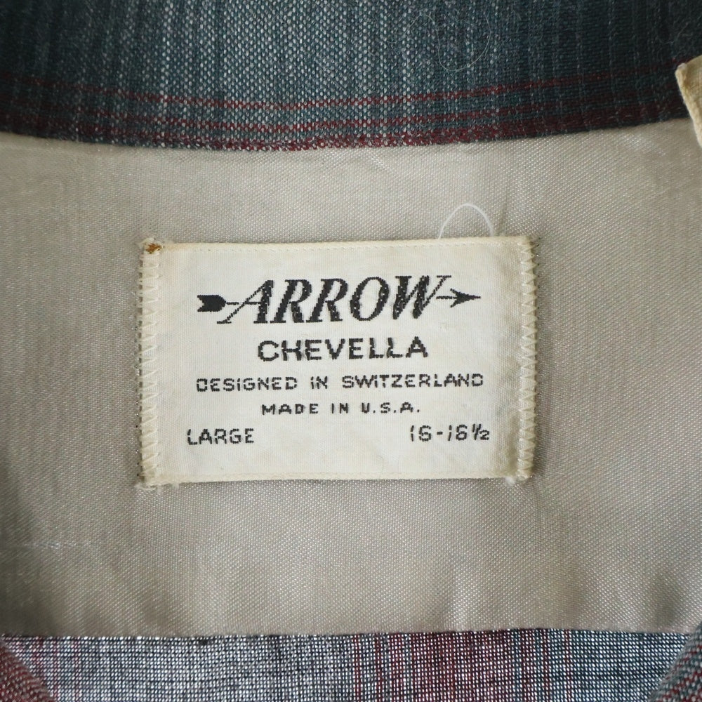 VINTAGE(ヴィンテージ) 50-60S ARROW アロー CHEVELLA RAYON L/S OMBRE