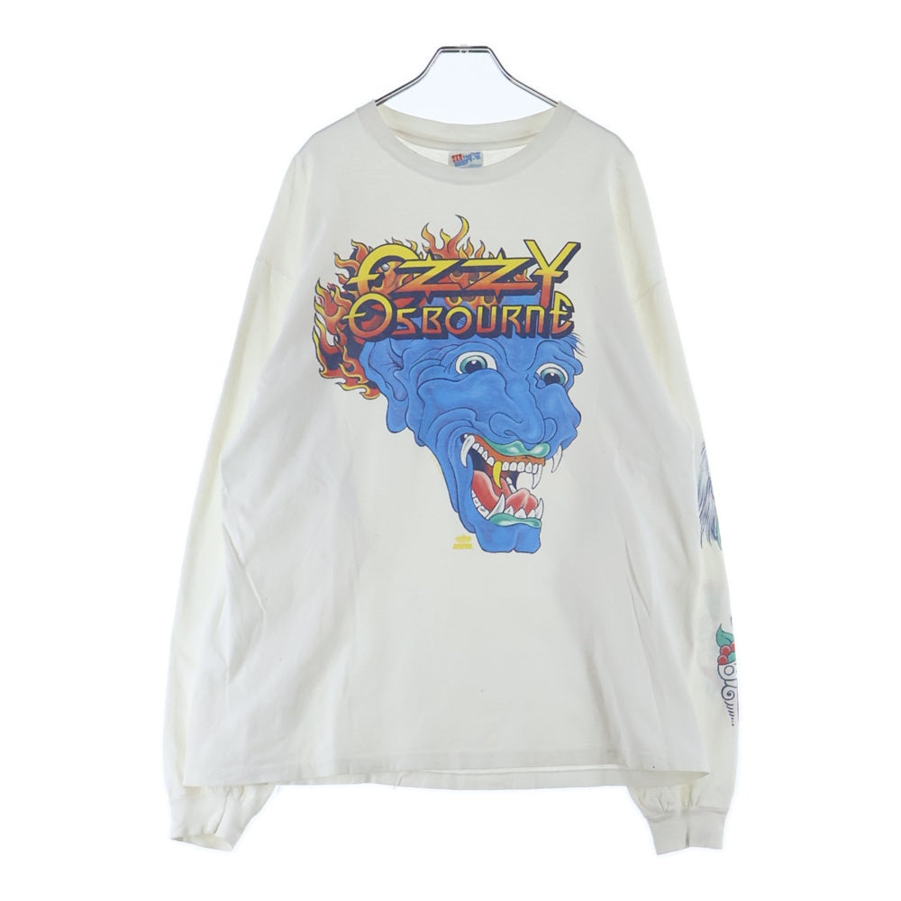VINTAGE(ヴィンテージ) 90S OZZY OSBOURNE TATOO L/S TEE オジーオズボーン タトゥー グラフィックプリント ロングスリーブ 長袖Tシャツ カットソー ホワイト