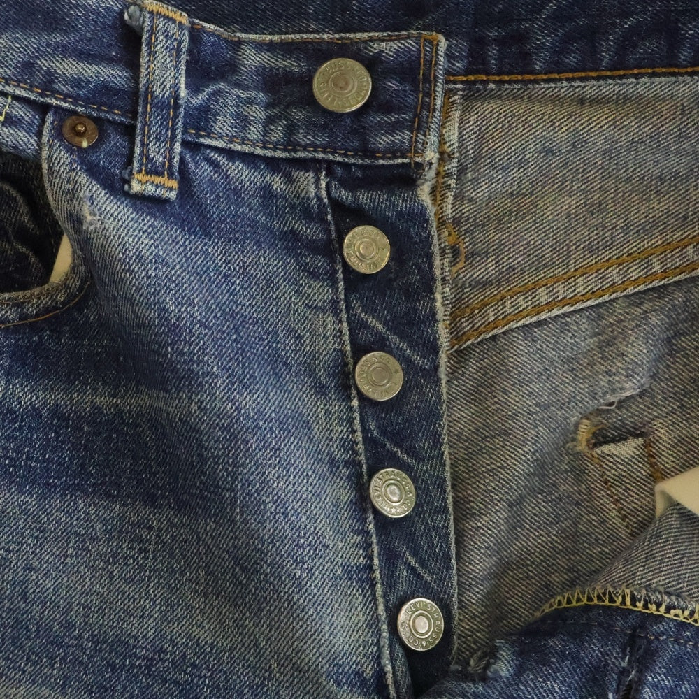 Levi's(リーバイス) 70S 501 66前期 並行ステッチ ボタン裏6 スモールe デニムパンツ インディゴ