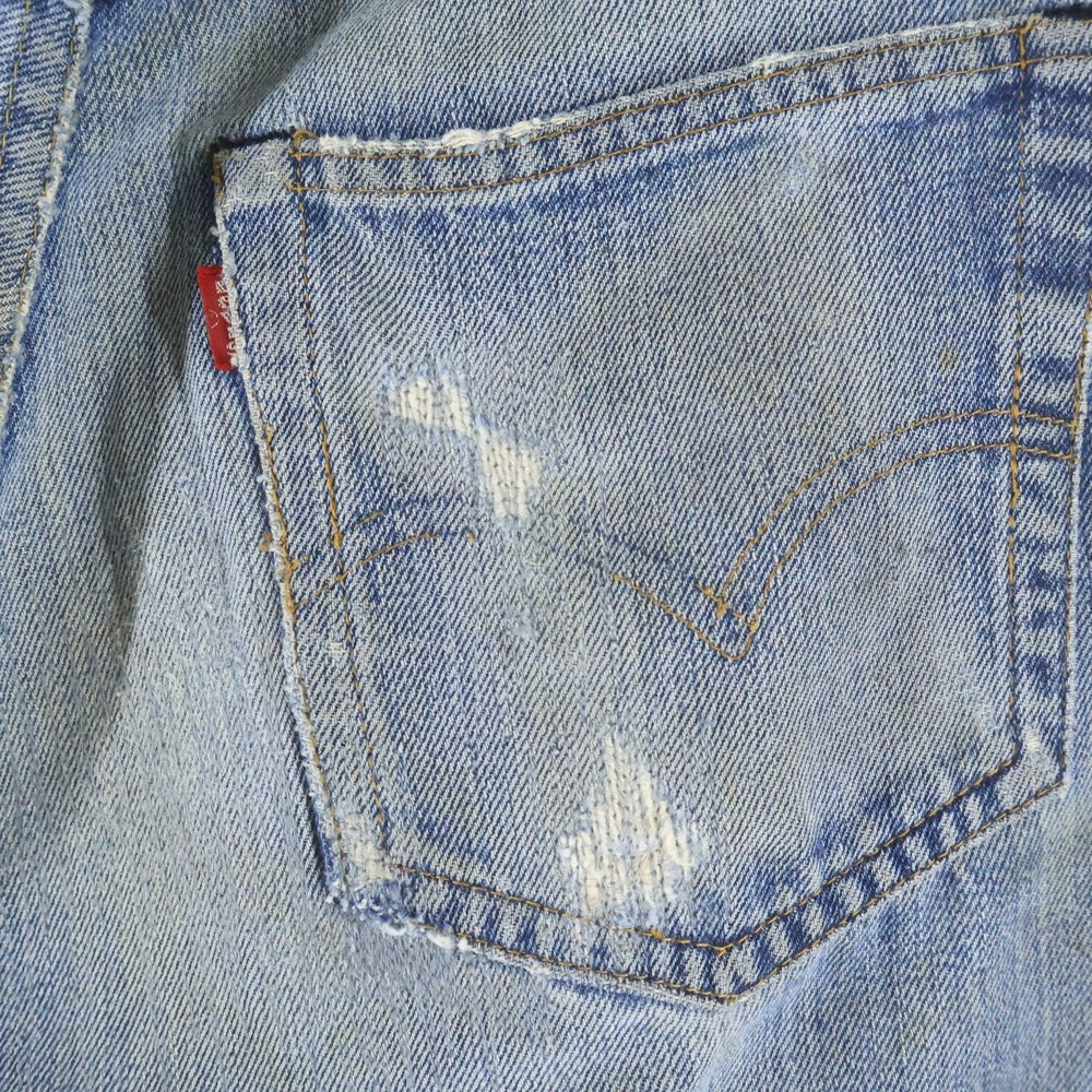 Levi's(リーバイス) 70S 501 66前期 並行ステッチ ボタン裏6 スモールe デニムパンツ インディゴ
