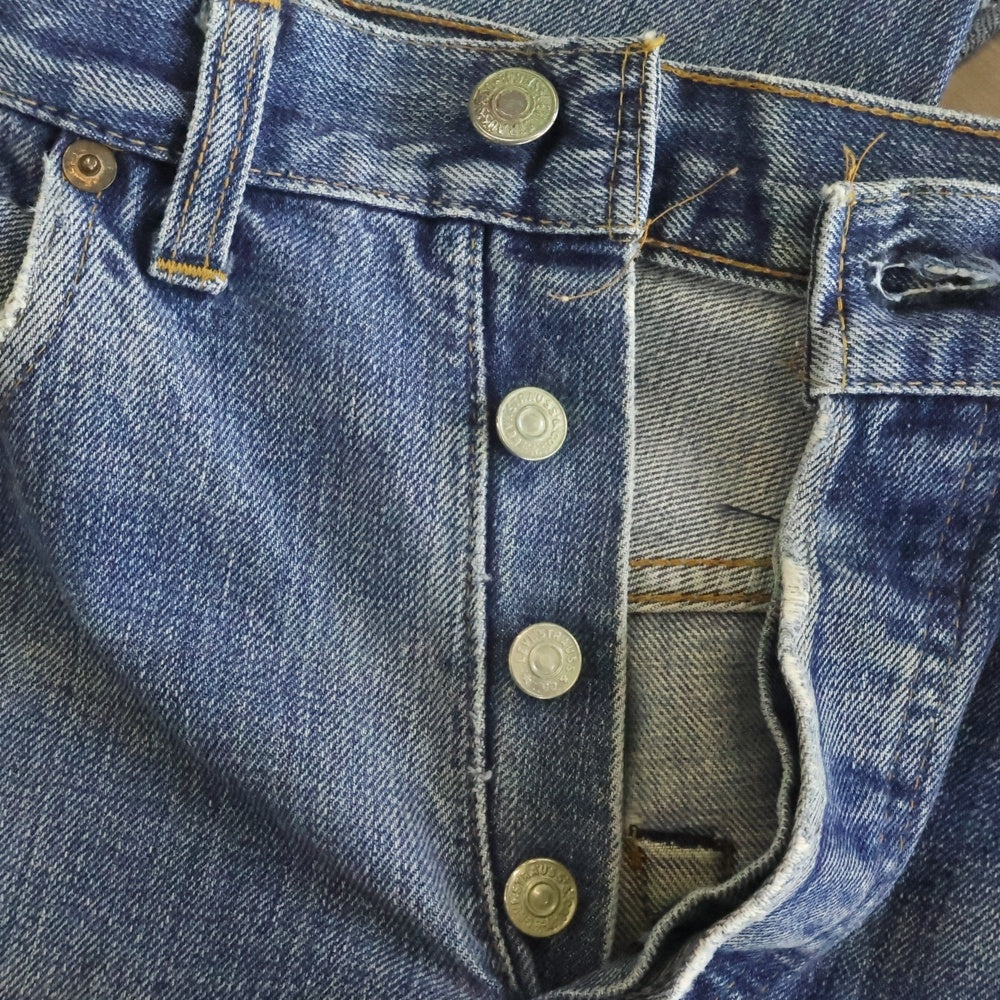 Levi's(リーバイス) 70S 501 66前期 並行ステッチ ボタン裏6 スモールe デニムパンツ インディゴ