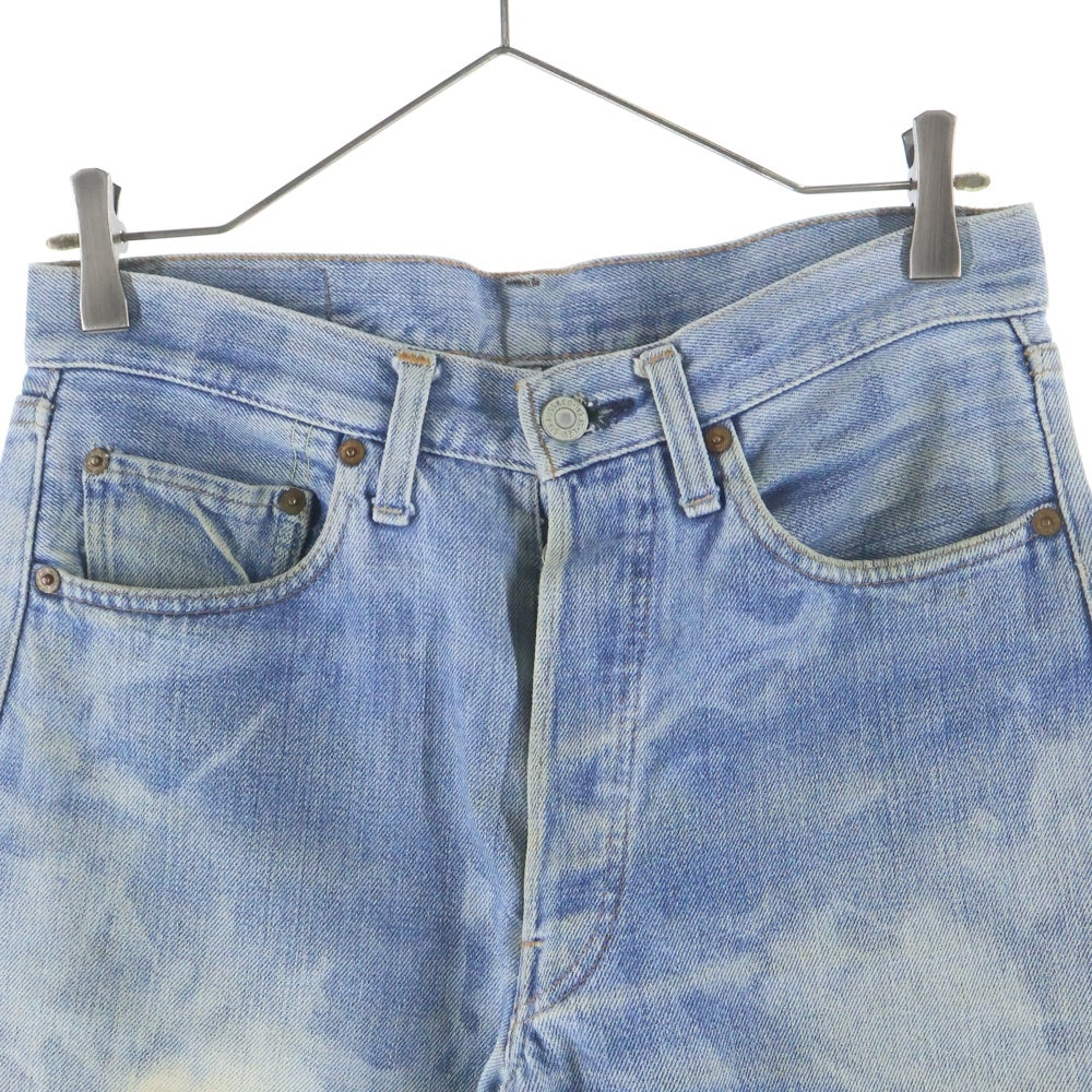 Levi's(リーバイス) 70S 501 66前期 並行ステッチ ボタン裏6 スモールe デニムパンツ ブリーチ インディゴ
