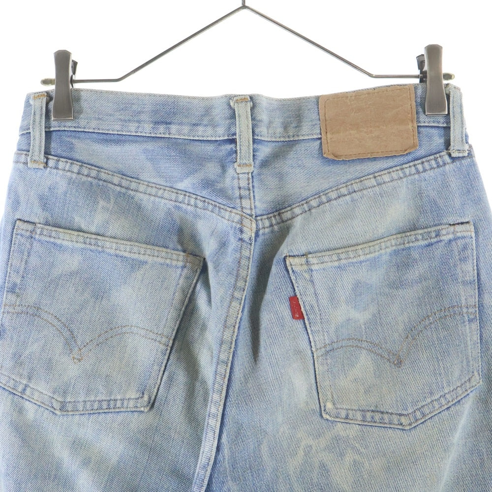 Levi's(リーバイス) 70S 501 66前期 並行ステッチ ボタン裏6 スモールe デニムパンツ ブリーチ インディゴ