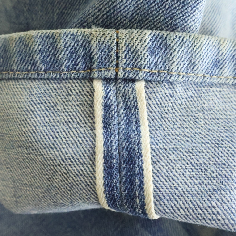 Levi's(リーバイス) 70S 501 66前期 並行ステッチ ボタン裏6 スモールe デニムパンツ ブリーチ インディゴ