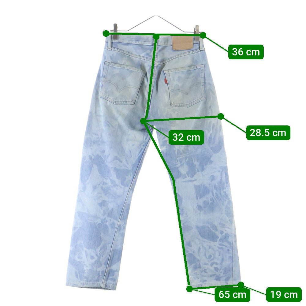 Levi's(リーバイス) 70S 501 66前期 並行ステッチ ボタン裏6 スモールe デニムパンツ ブリーチ インディゴ