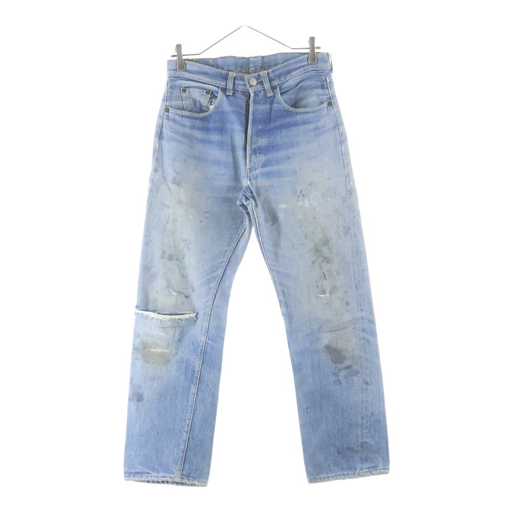 Levi's(リーバイス) 60-70S 501 BIG E前期 後期 過渡期 並行ステッチ ボタン裏8 足長R 腰シングル デニムパンツ インディゴ