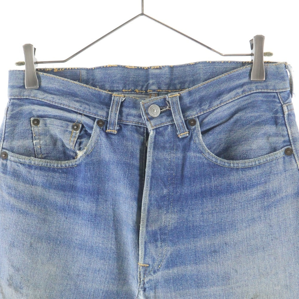 Levi's(リーバイス) 60-70S 501 BIG E前期 後期 過渡期 並行ステッチ ボタン裏8 足長R 腰シングル デニムパンツ インディゴ