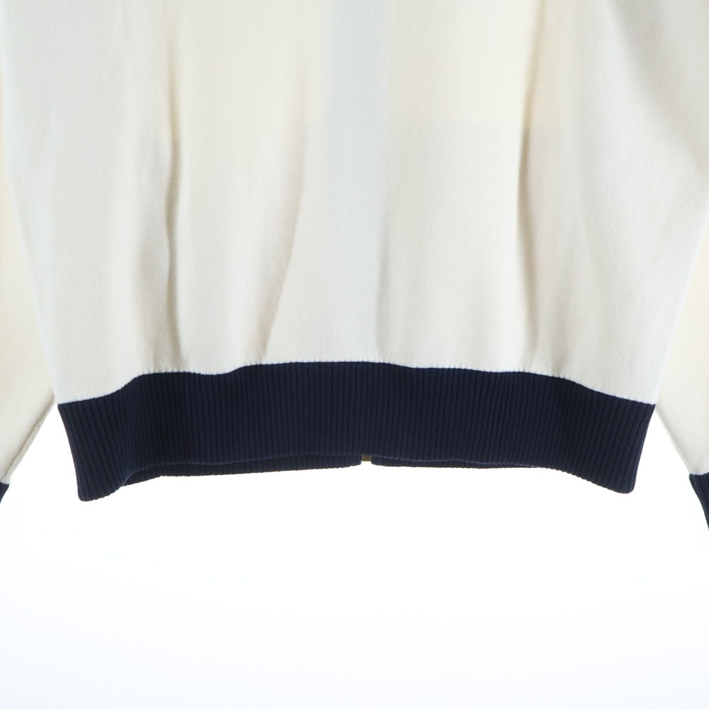 LOUIS VUITTON(ルイヴィトン) 24AW ロゴ刺繍 コットンニット ジップ