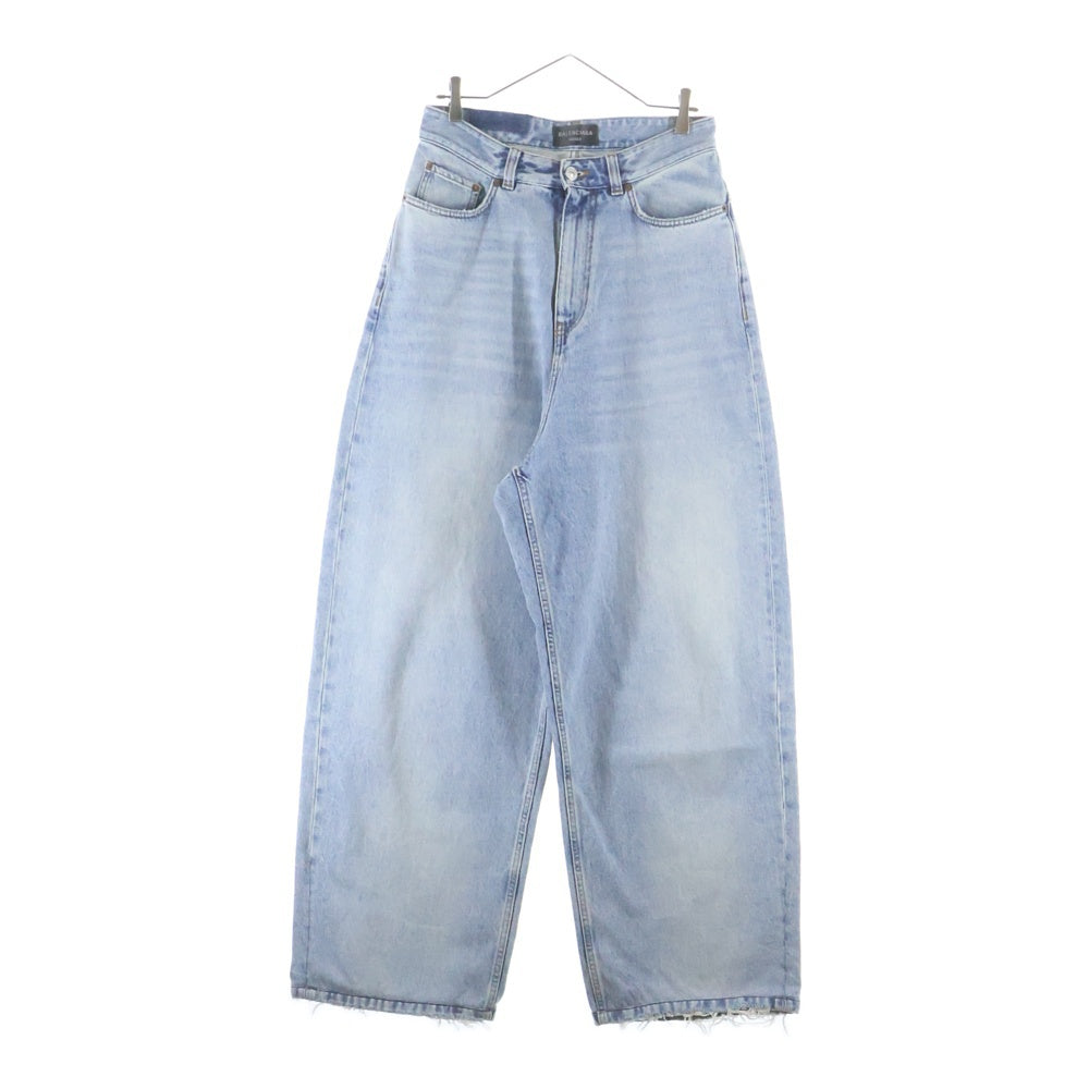 balenciaga 22aw プルアップワイドバギーデニム　xs BALENCIAGA(バレンシアガ) 22AW プルアップワイドバギーデニムパンツ