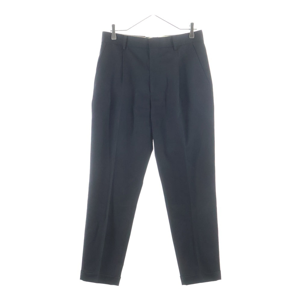 WACKO MARIA(ワコマリア) PLEATED TROUSERS バスキア プリーツ トラウザーズ スラックス パンツ ブラック GP-107-BLANKLINE-BASQUIAT- TYPE-1