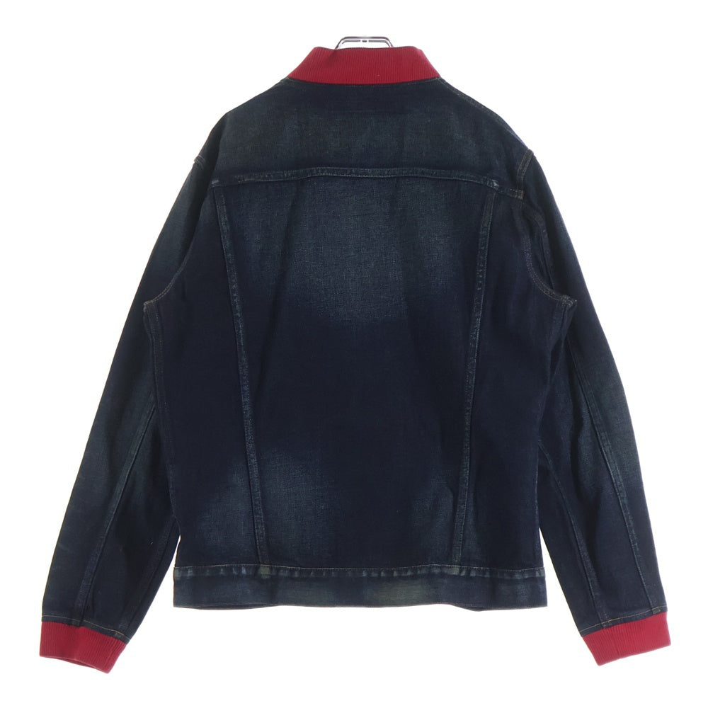 DENIM BY VANQUISH(デニムバイヴァンキッシュ) ×FRAGMENT 1st DENIM JACKET VFJ1009 ×フラグメント デニムジャケット インディゴ ノーカラー