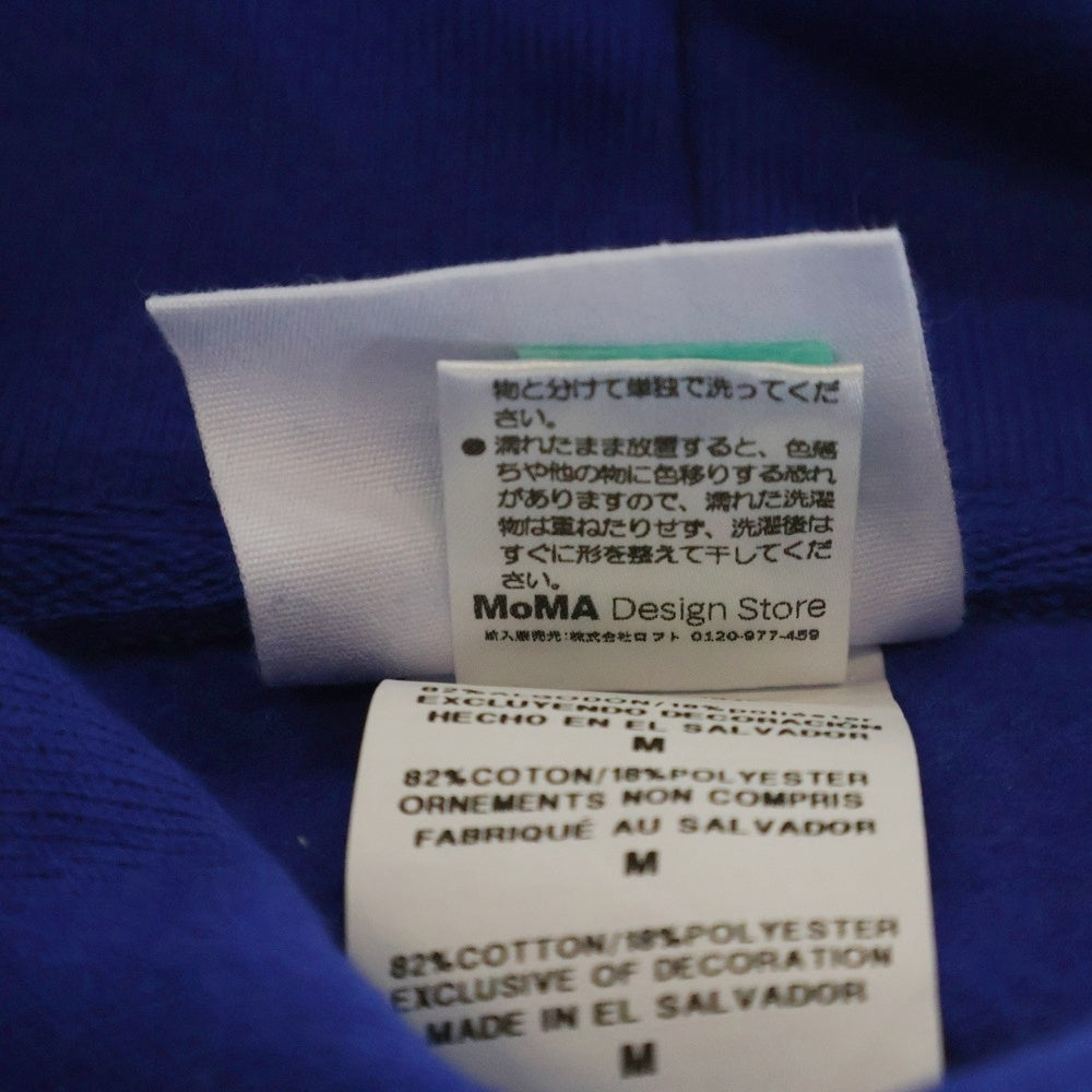 CHAMPION(チャンピオン) ×MOMA Ed Ruscha OOF ×モマ プリントプルオーバーフーディー パーカー ブルー CS30511818