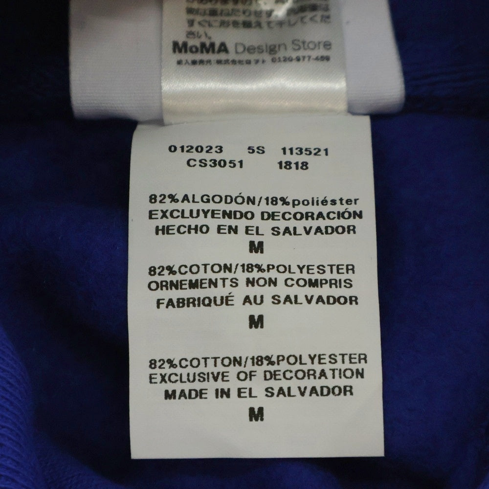 CHAMPION(チャンピオン) ×MOMA Ed Ruscha OOF ×モマ プリントプルオーバーフーディー パーカー ブルー CS30511818