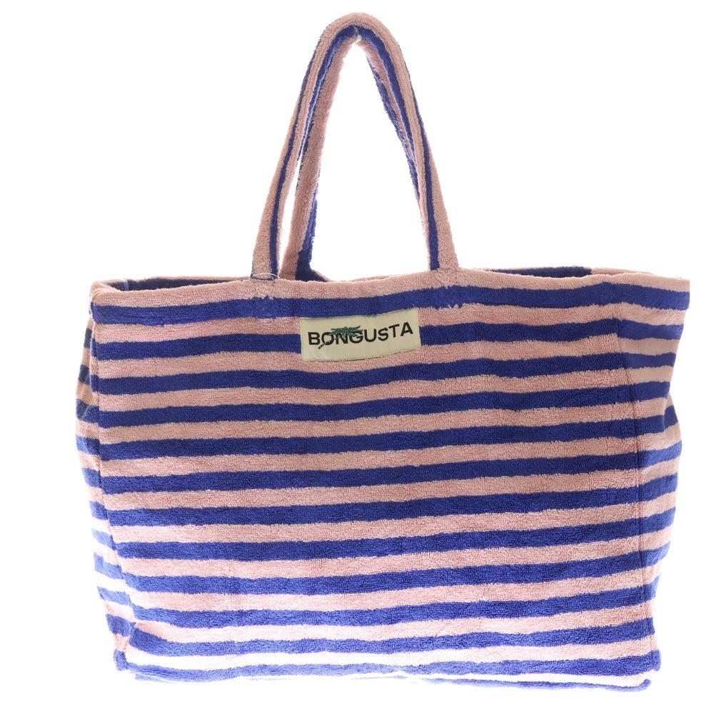 UNITED ARROWS(ユナイテッドアローズ) BONGUSTA NARA TOTE BAG ボングスタ タオルトートバッグ ピンク/ブルー 1988-399-2638-3100