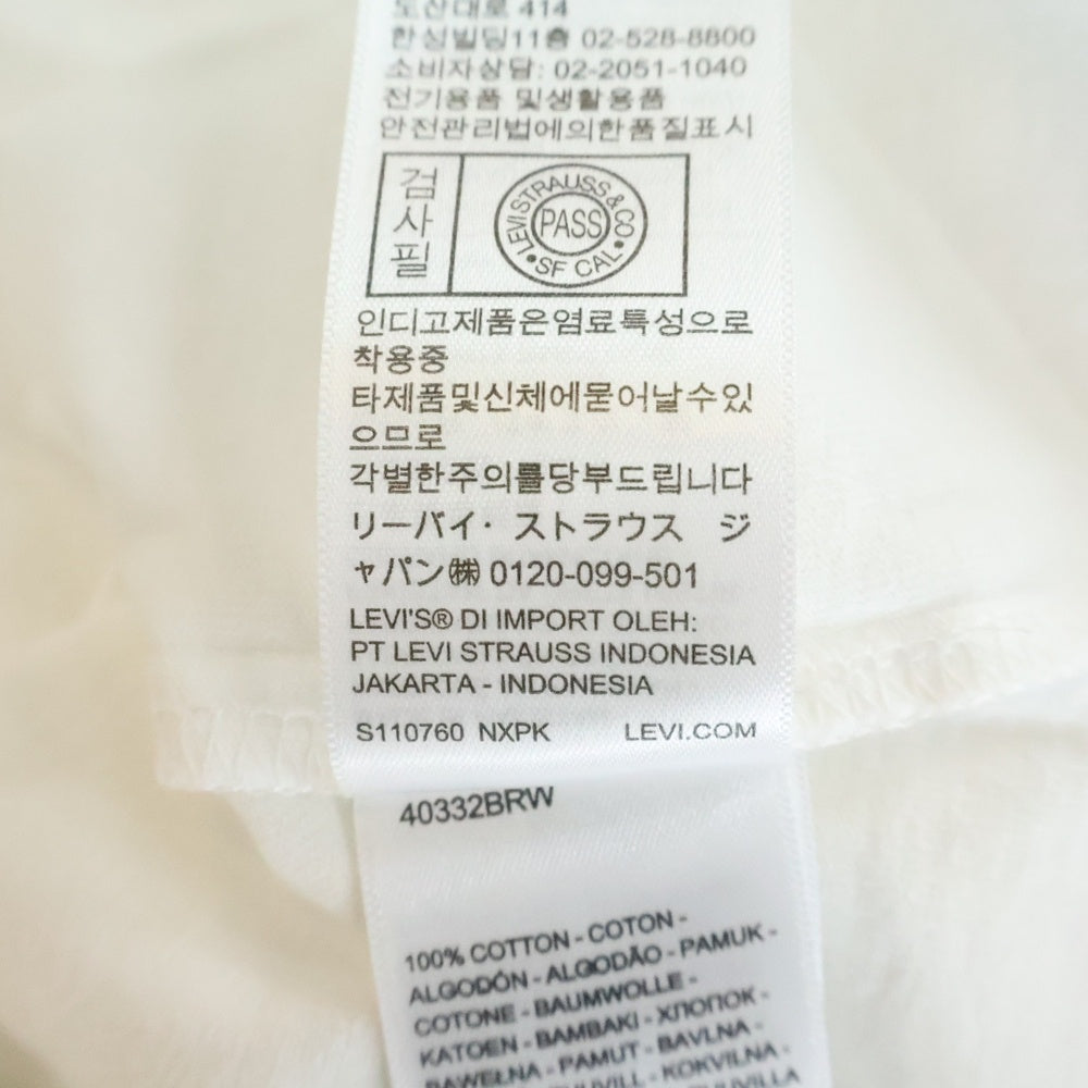 Levi's(リーバイス) ×OASIS MOD ×オアシス ロングスリーブバンド 長袖クルーネックTシャツ 004EY0002 ホワイト