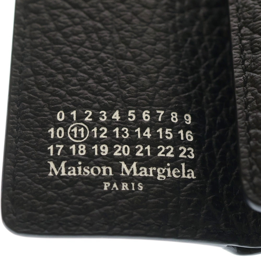 Maison Margiela(メゾンマルジェラ) 4ステッチ 三つ折りウォレット レザー 財布 ブラック S36UI0416