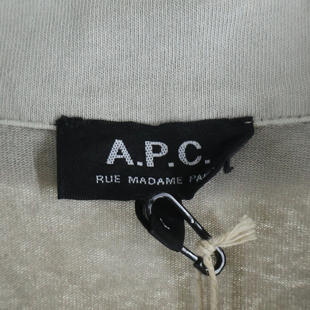 A.P.C(アーペーセー) 半袖ポケット付きベージュポロシャツ 24215-1-91902
