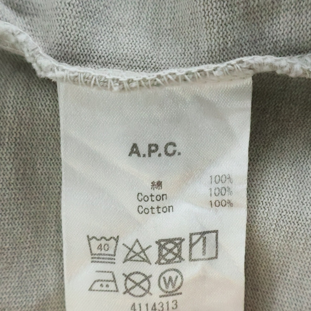 A.P.C(アーペーセー) 半袖ポケット付きベージュポロシャツ 24215-1-91902