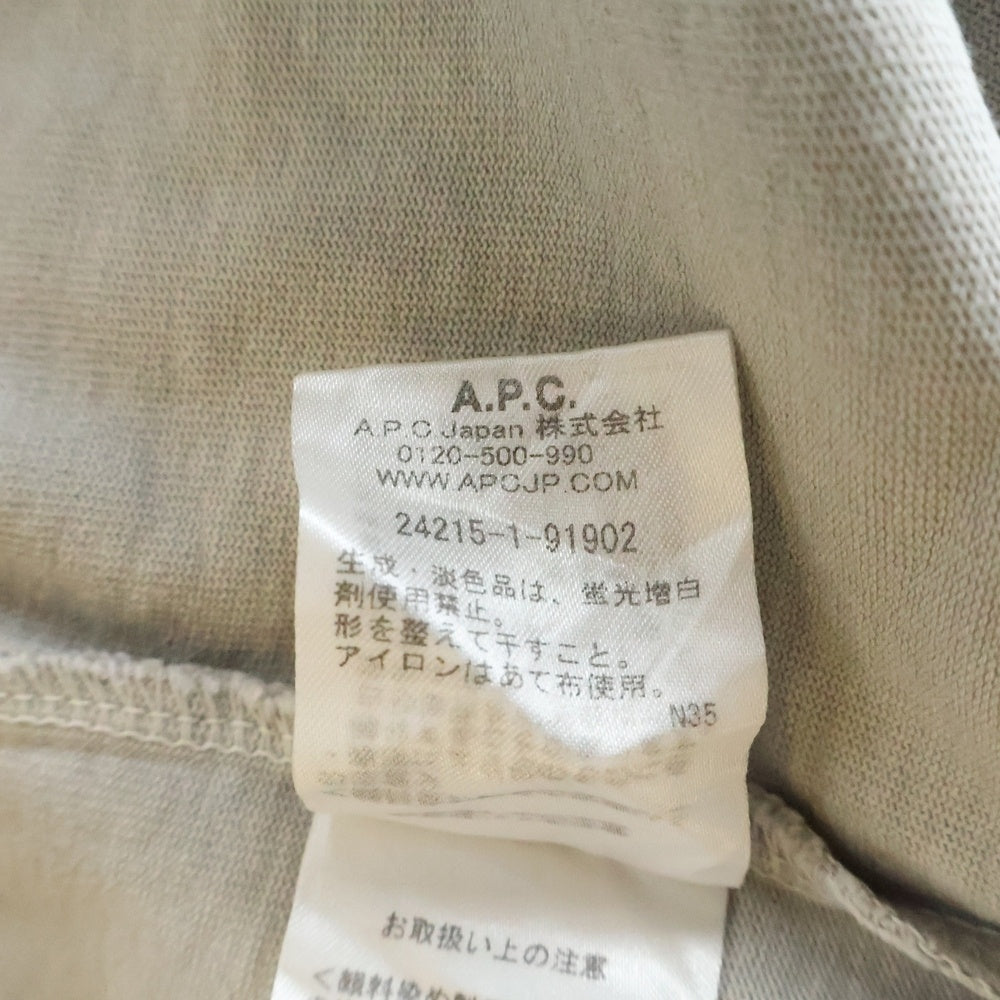 A.P.C(アーペーセー) 半袖ポケット付きベージュポロシャツ 24215-1-91902