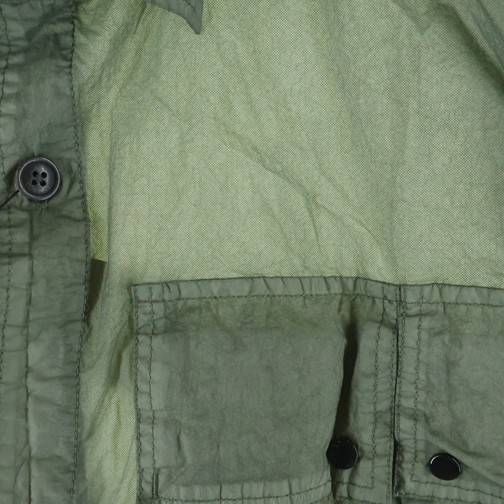 C.P. Company(シーピーカンパニー) WINDOW SHORT SHIRT 14CMSH284A 半袖ボタンシャツ オリーブ