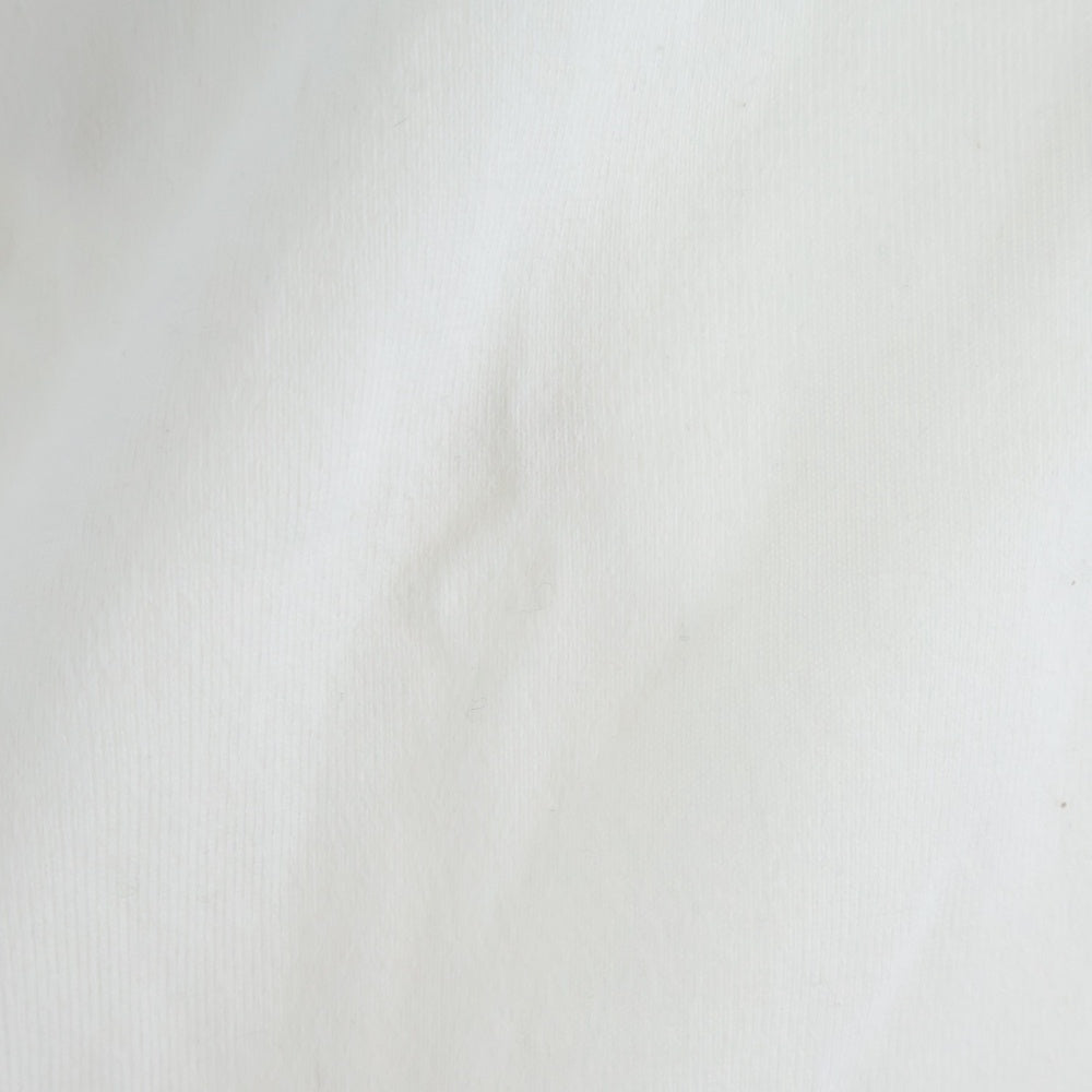 GOD SELECTION XXX(ゴッドセレクショントリプルエックス) CECKER LOGO L/S TEE チェッカーロゴ 袖プリント 長袖Tシャツ ホワイト