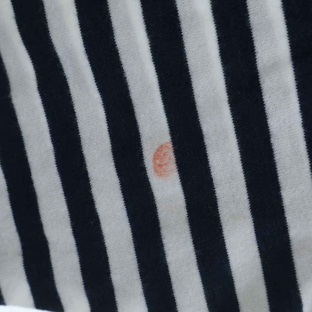 UNIFORM EXPERIMENT(ユニフォームエクスペリメント) FAKE LAYERD BORDER CUT SEW UE-160037 フェイクレイヤード 長袖ボーダーカットソー ネイビー/ホワイト