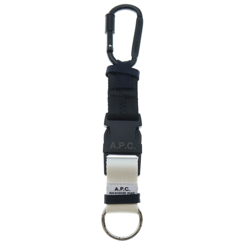 A.P.C(アーペーセー) porte clefs trek PAAFH-H63531 カラビナ付きキーリングストラップキーホルダー