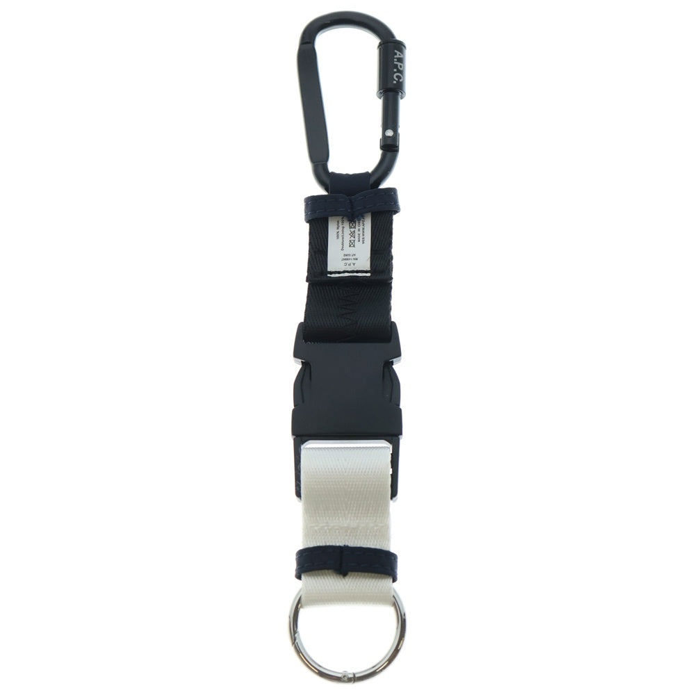 A.P.C(アーペーセー) porte clefs trek PAAFH-H63531 カラビナ付きキーリングストラップキーホルダー