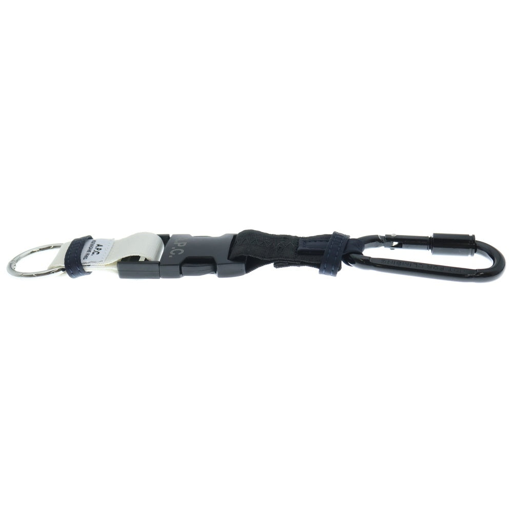 A.P.C(アーペーセー) porte clefs trek PAAFH-H63531 カラビナ付きキーリングストラップキーホルダー