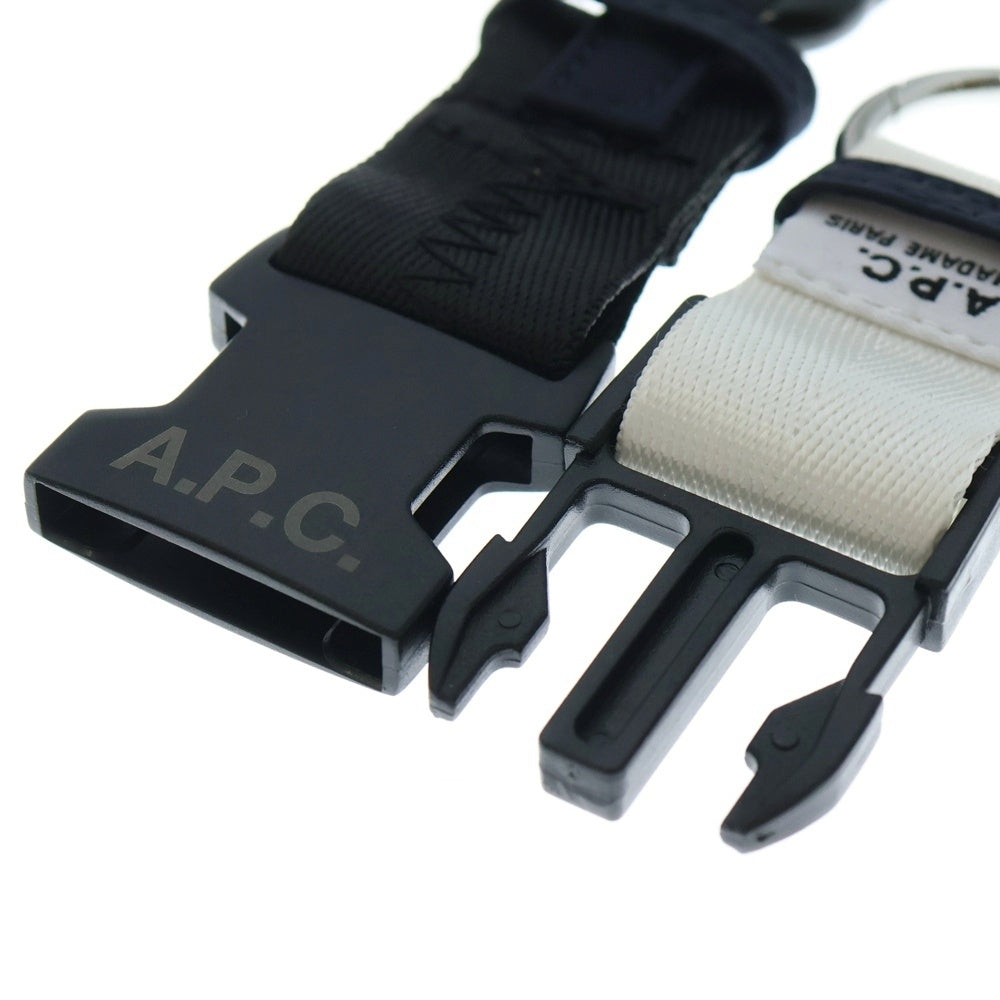 A.P.C(アーペーセー) porte clefs trek PAAFH-H63531 カラビナ付きキーリングストラップキーホルダー