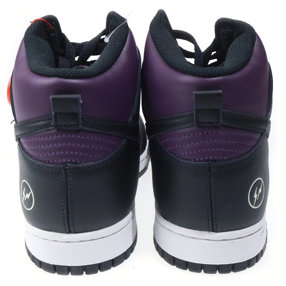 NIKE(ナイキ) ×FRAGMENT DUNK HIGH CITY PACK BEIJING DJ0382-600 フラグメント ダンクハイ シティパック 北京 ハイカットスニーカー ブラック/パープル US12/30cm