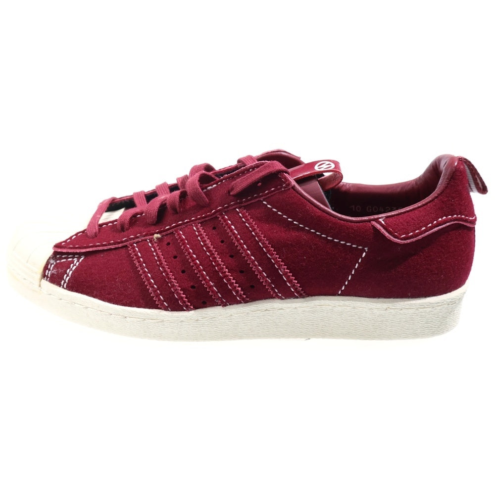 adidas(アディダス) Whiz-Limited Superstar SS 80s WHZ G04236 スーパースター バーガンディ ローカットスニーカー US10.5/28.5cm