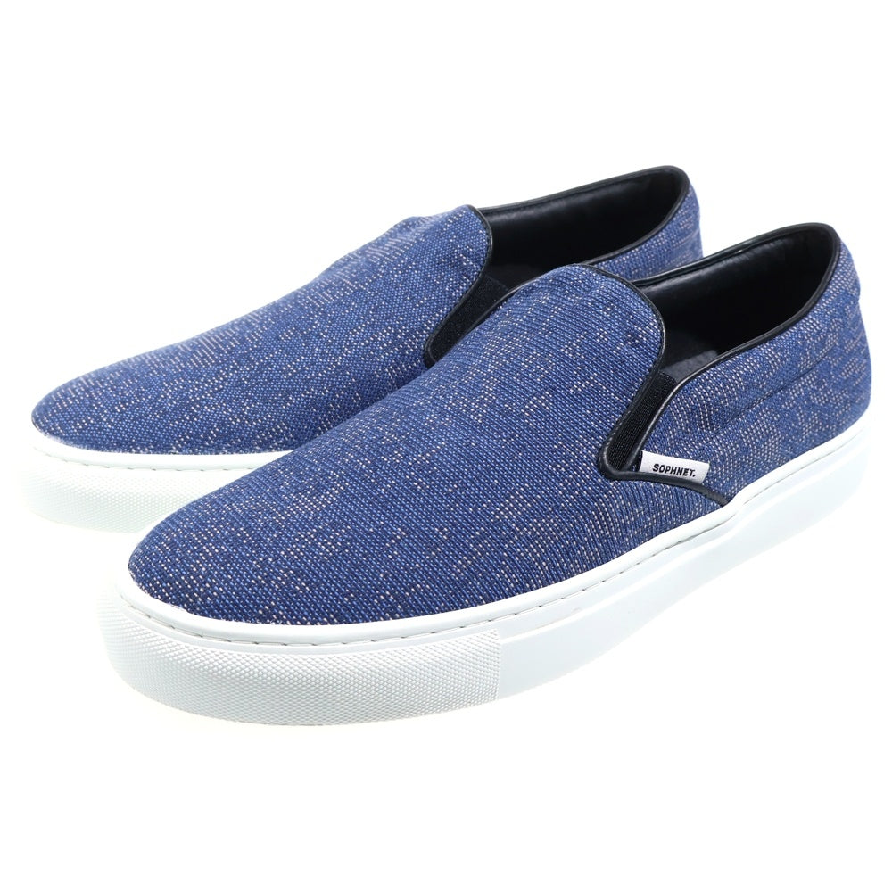 SOPHNET.(ソフネット) SLIP ON SNEAKERS Atrium Outdoor by Kvadrat SOPH-2300004 スリッポン ローカットシューズ ブルー 29cm