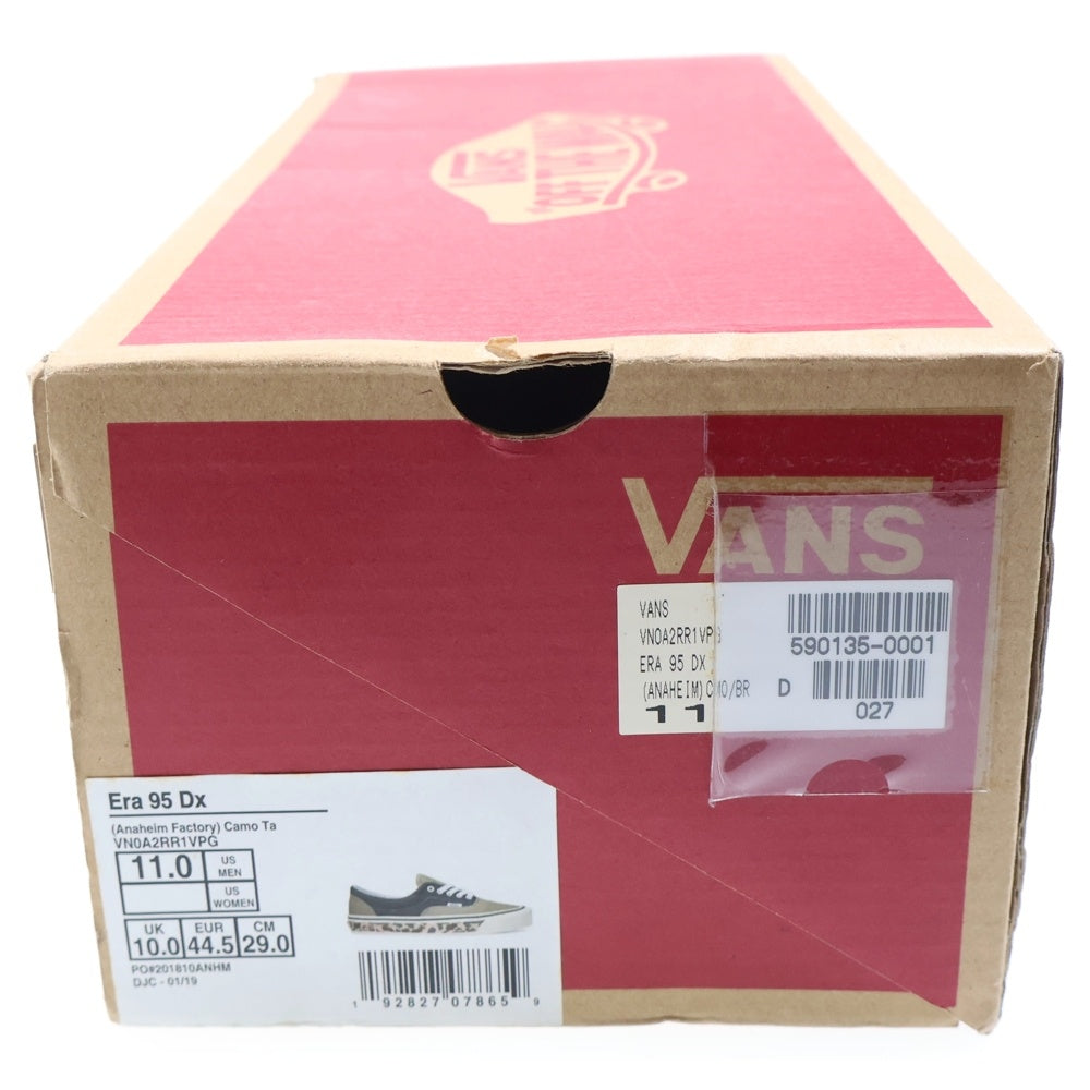 VANS(ヴァンズ) ERA 95 Dx Anaheim Factory Camo Midsole VN0A2RR1VPG エラ カモ柄ソール ローカットスニーカー ベージュ/ブラック US11/JP29cm
