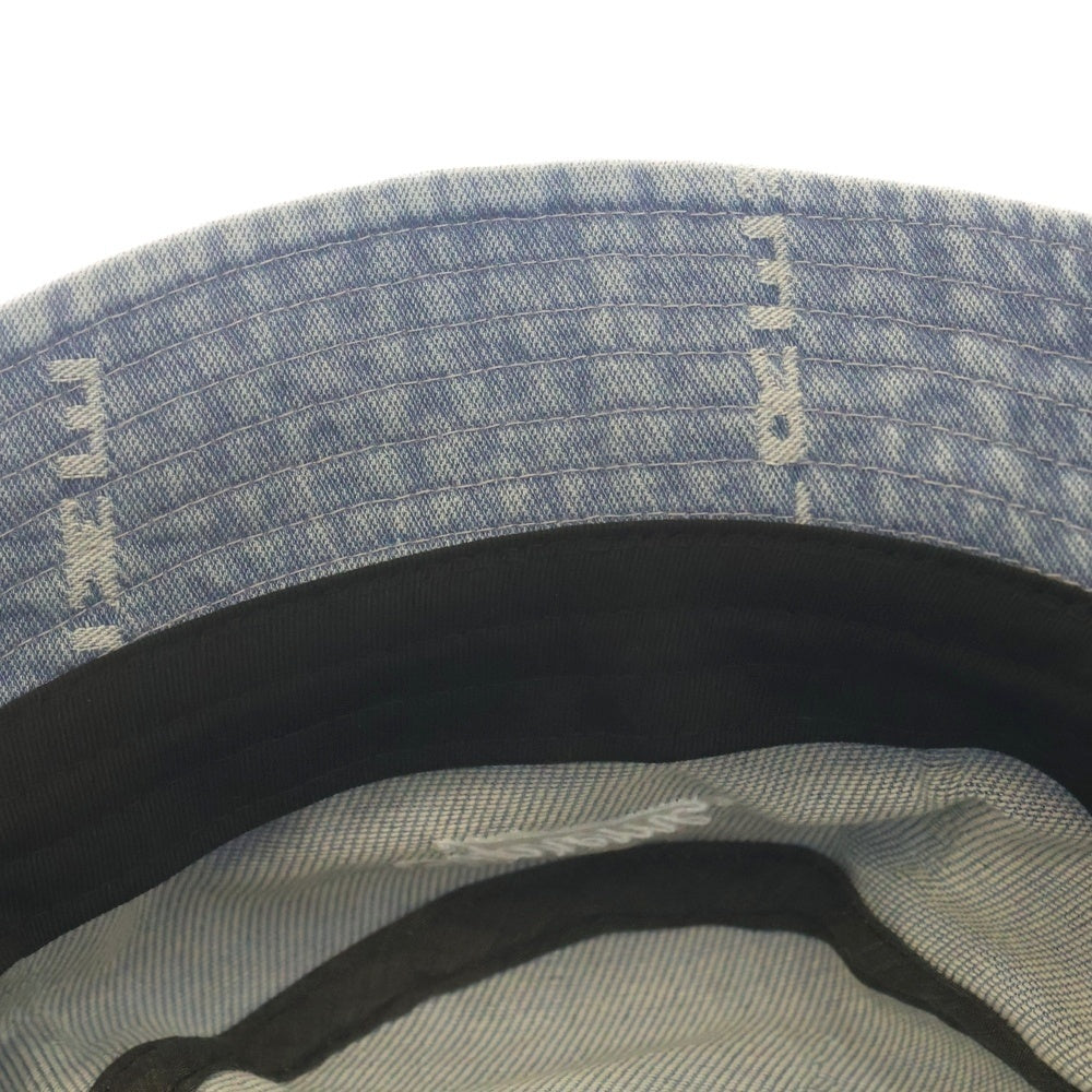 SUPREME(シュプリーム) 20AW Logo Stripe Jacquard Denim Crusher ロゴ ストライプ ジャックアード デニム クラッシャー バケット ハット インディゴ